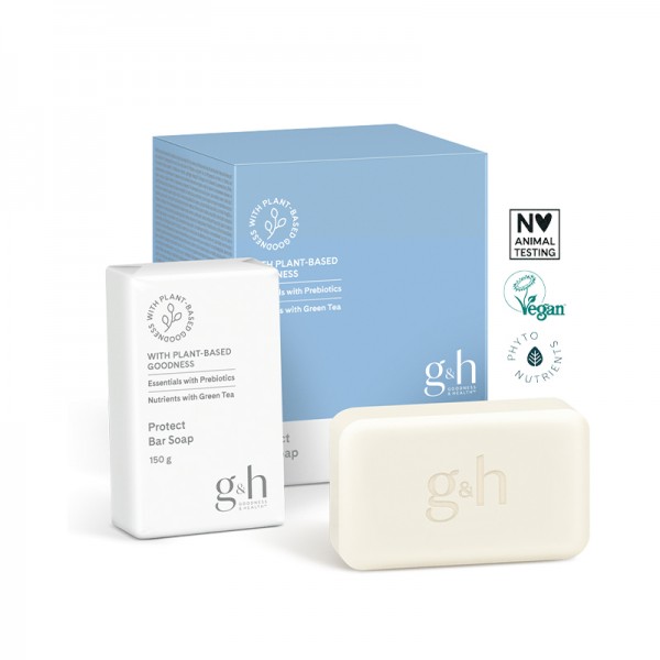 g&amp;h GOODNESS &amp; HEALTH Protect Seife - 6 x 150 g Riegel - Amway