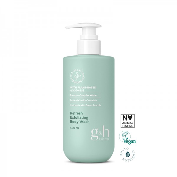 g&amp;h GOODNESS &amp; HEALTH Refresh Peeling – Duschgel - 400 ml - Amway